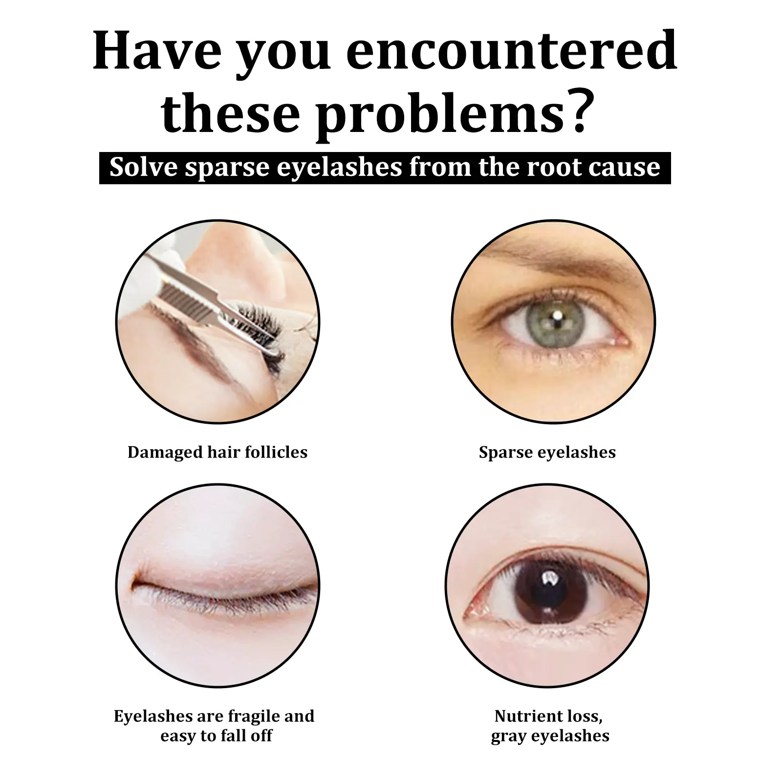 Eelhoe Castor Oil Fast Growth Eyelash Serum Shiny Mascara Eyebrow Enhance Nourish Natural Lengthen Thickening Lash Curling Serum