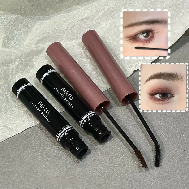 Curly Black Natural Eyelashes Primer Sun Flower Mascara Cute Design All Day Long-Wearing Lash-Lengthening Fine Volume Eyelashes