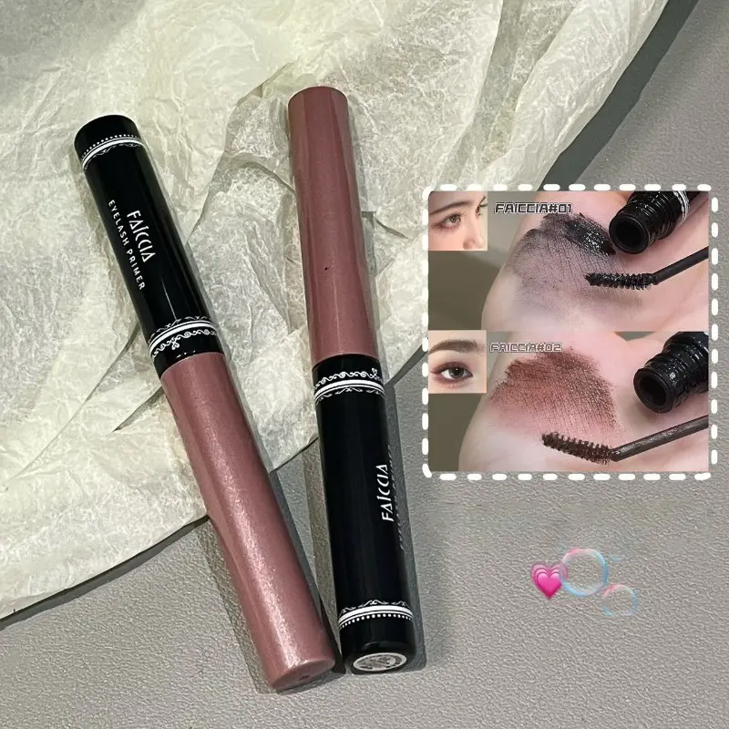 Curly Black Natural Eyelashes Primer Sun Flower Mascara Cute Design All Day Long-Wearing Lash-Lengthening Fine Volume Eyelashes