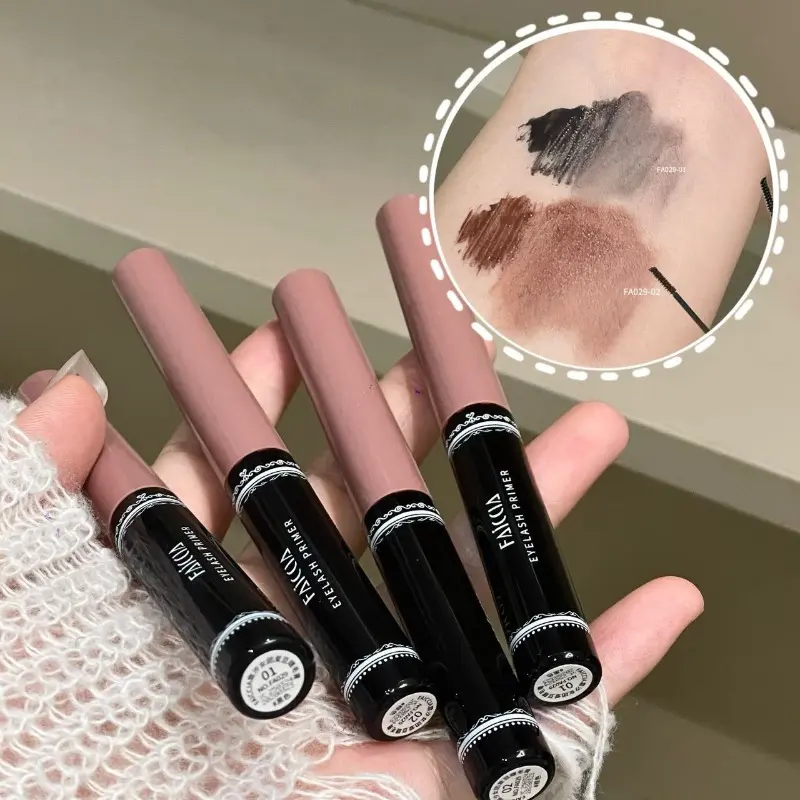 Curly Black Natural Eyelashes Primer Sun Flower Mascara Cute Design All Day Long-Wearing Lash-Lengthening Fine Volume Eyelashes