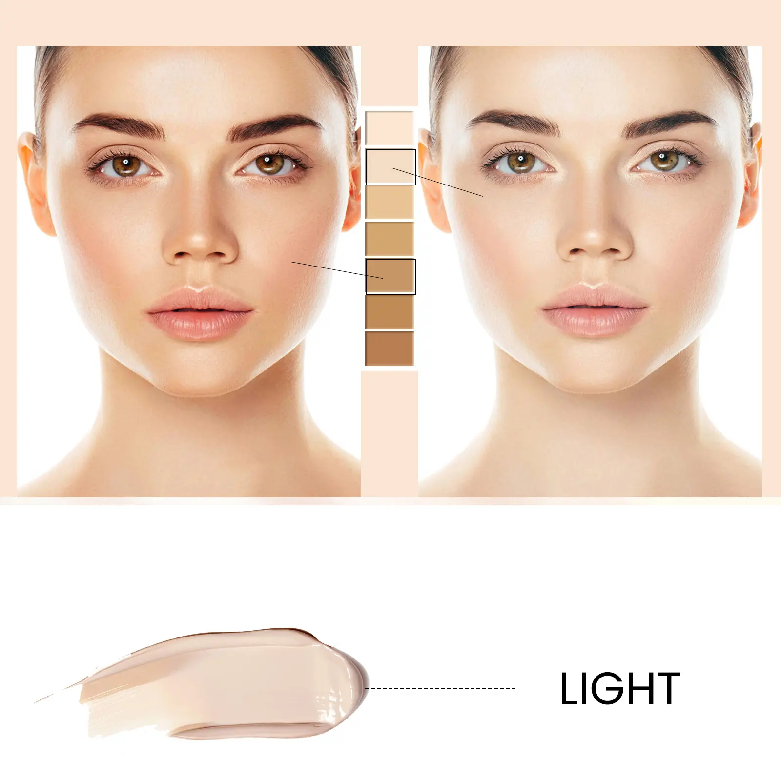 30ml Eelhoe Cc Cream Cover Waterproof Smudge Proof Hydrate Brighten Even Tone Correct Dark Spots Improve Dullness Shield Uv