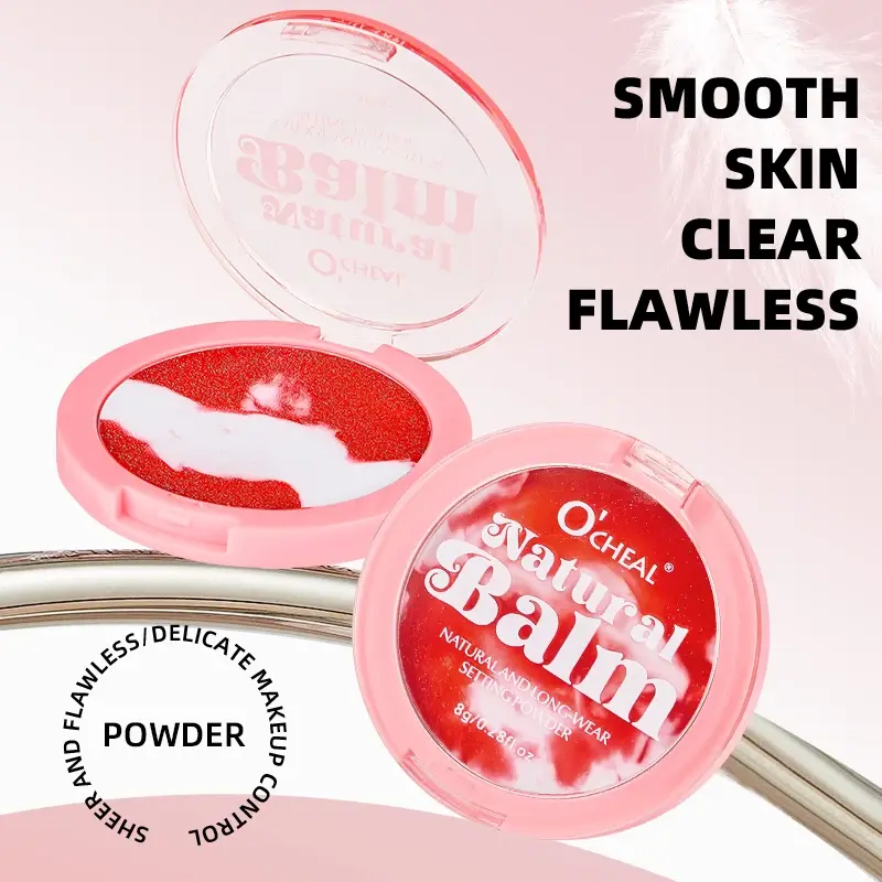 OCHEAL Non-Powdery Setting Powder Lightweight Oil Control Long-Lasting Concealer Skin-Friendly Makeup Finish