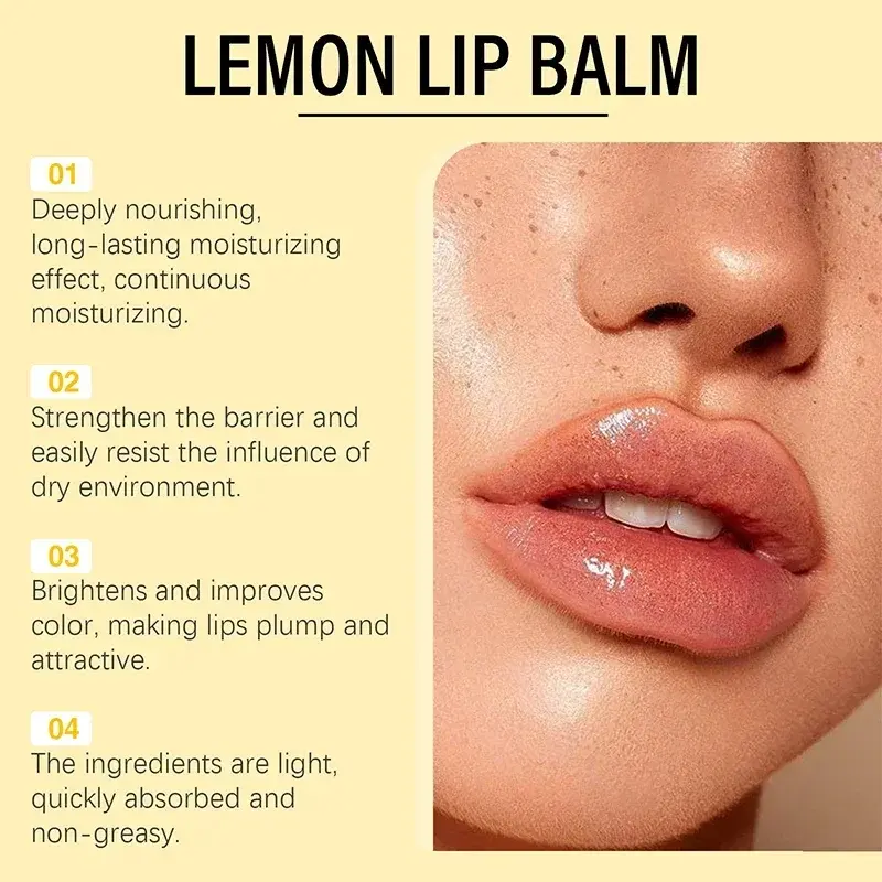 Lemon Ginger Lip Balm Remove Dark Balm Lighten Melanin Mask Gloss Oil Exfoliatings Clean Moisturizing Korean Lip Care Products