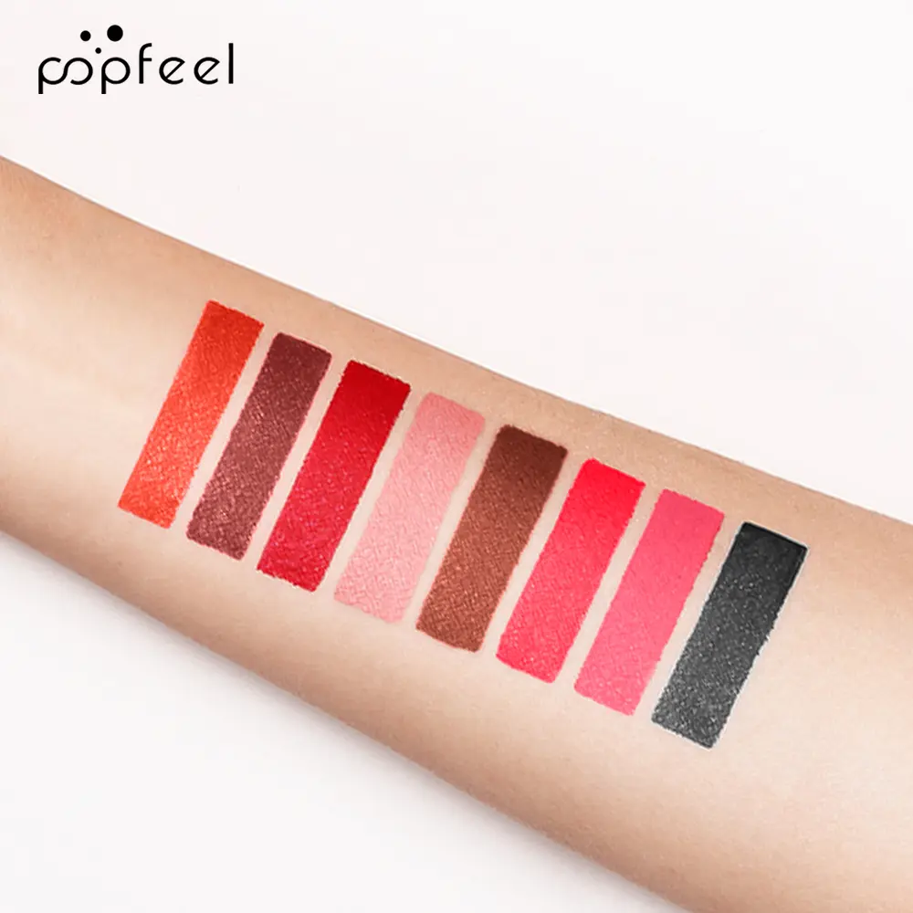 Punk Matte Black Liquid Lipstick Waterproof Long Lasting Party Lip Glaze Personality Velvet Nude Lip Tint Halloween Lip Makeup