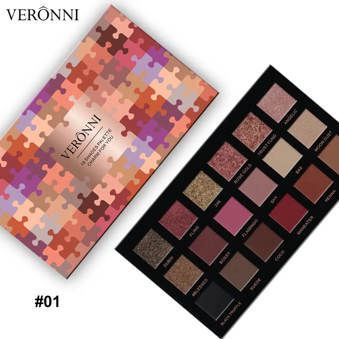 18 Color Eye Shadow Plate Waterproof Pearlescent Matte Silkworm Brightening Glitter Earth Long-lasting Makeup