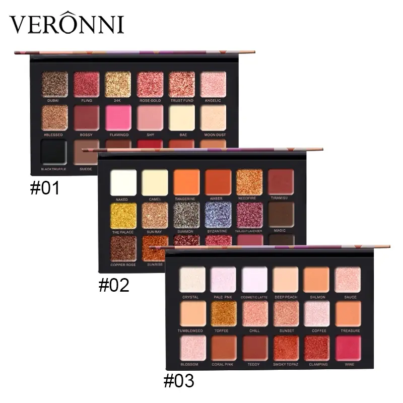 18 Color Eye Shadow Plate Waterproof Pearlescent Matte Silkworm Brightening Glitter Earth Long-lasting Makeup