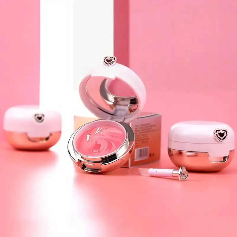 Long-Lasting Cherry Blossom Volumizing Lip Balm,Hydrating Formula Non-Transferable Glossy Finish Moisturized Lips for All Skin