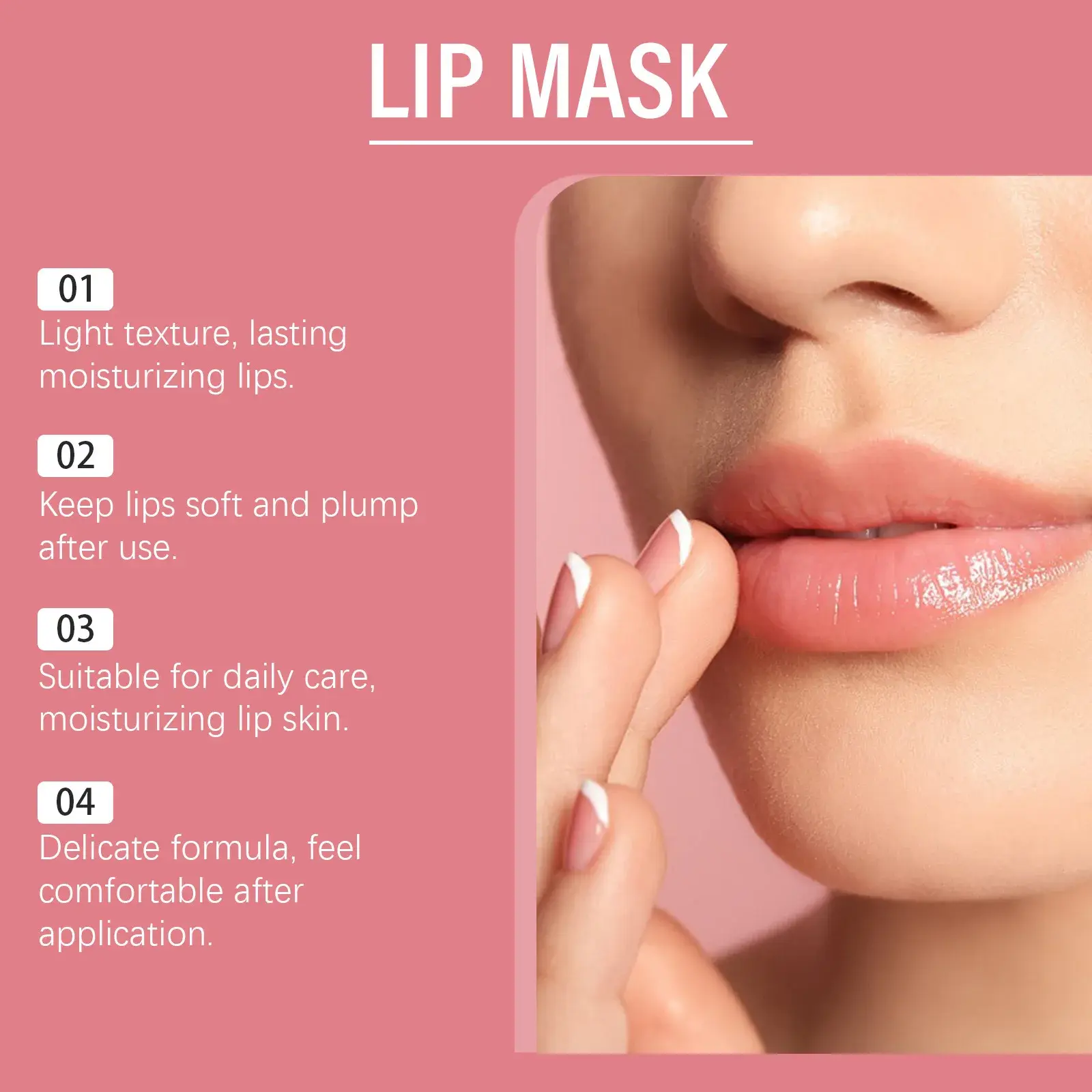Natural Strawberry Night Lip Mask Repair Lip Plump Moisturizing Lips Exfoliator Anti Cracks Overnight Nourish Lip Sleeping Mask