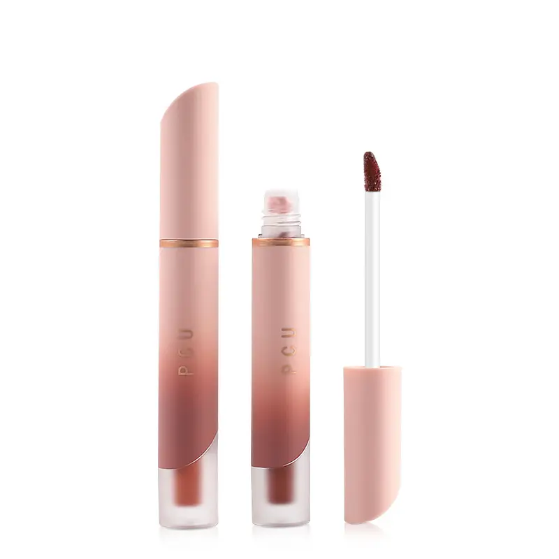 1pc liquid matte lipstick, lip balm, not easy to stick to cup, lip and cheek dual-use pink lipstick with 6 colors to choose from