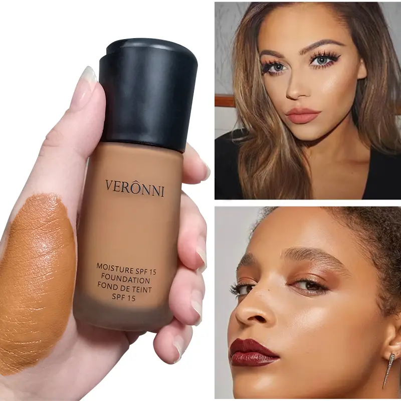 Matte Liquid Foundation Oil Control Concealer BB Cream Waterproof Lasting Full Coverage Natural Face Base Professional Makeup