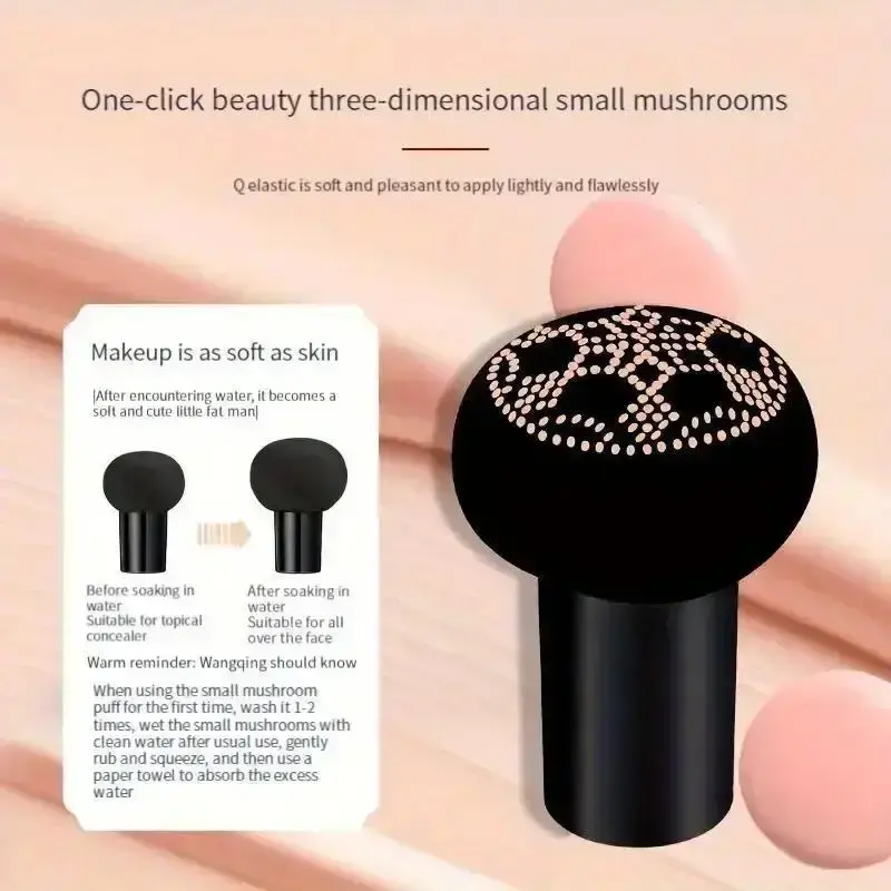 Mushroom Head Air Sponge BB Cream Foundation,Full Coverage, Long-lasting Moisturizing,Concealer Base Makeup,Natural Nude makeup