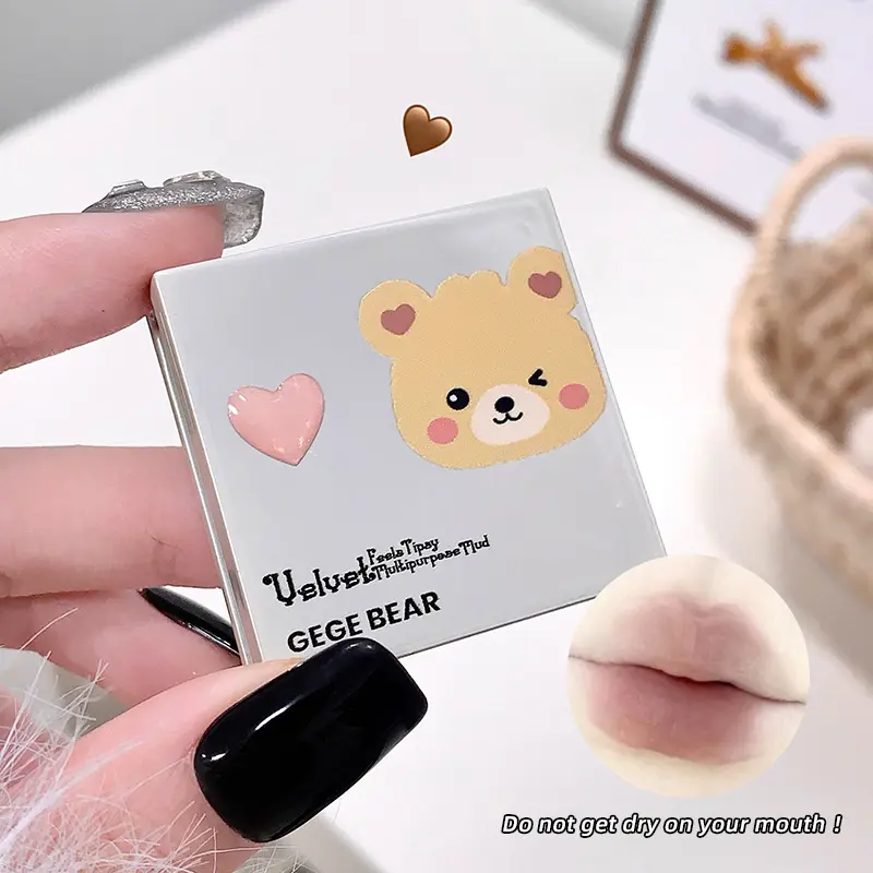 GegeBear Velvet Multi-Use Cream: Soft Matte Finish Lip Tint - Long-Lasting,  Properties for a Naturally Radiant Look