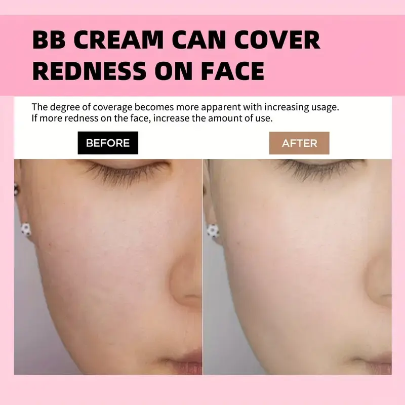 Mushroom Head Air Sponge BB Cream Foundation,Full Coverage, Long-lasting Moisturizing,Concealer Base Makeup,Natural Nude makeup