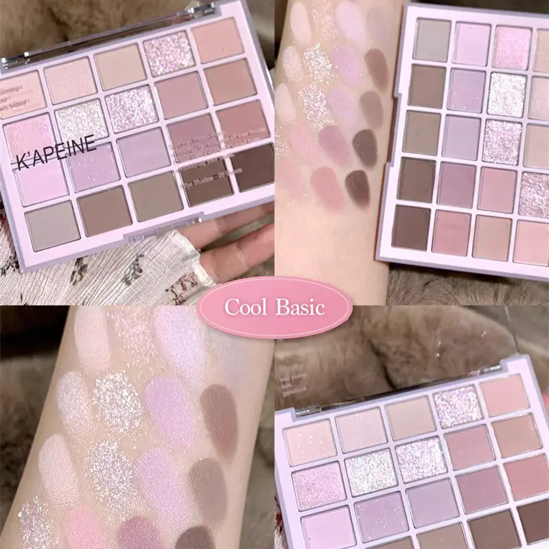 20Color Korean Low Saturation Eyeshadow Palette Purple Matte Pearlescent Long Lasting Waterproof Glitter Eye Shadow Eye Makeup