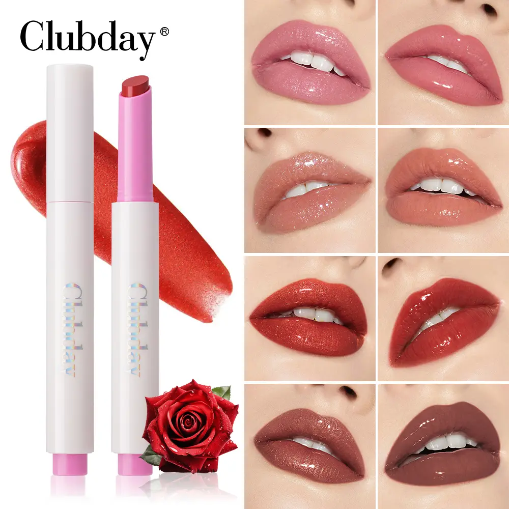 Long-lasting moisturizing easy to color nourishing press lipstick pearl fine flash rose fragrance mirror hydration lip honey
