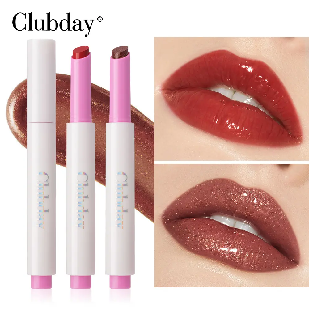 Long-lasting moisturizing easy to color nourishing press lipstick pearl fine flash rose fragrance mirror hydration lip honey