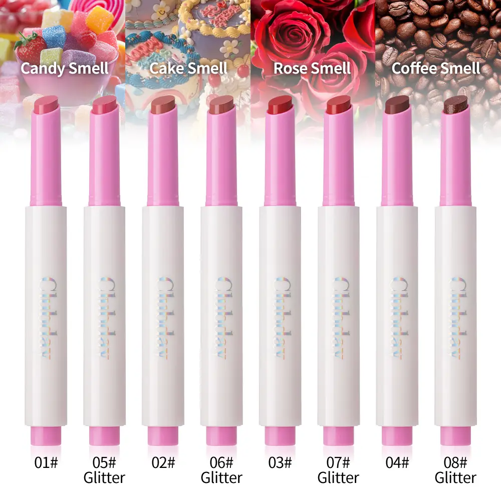 Long-lasting moisturizing easy to color nourishing press lipstick pearl fine flash rose fragrance mirror hydration lip honey