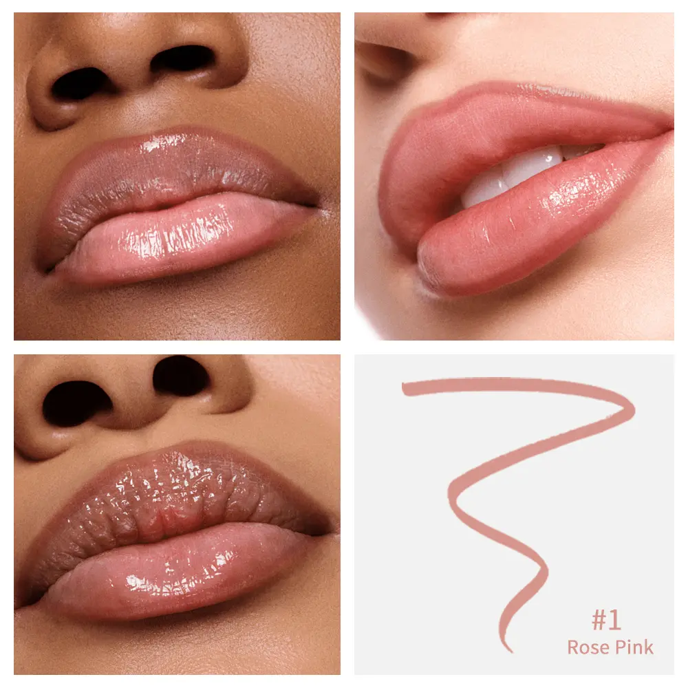 lakerain 4 color tearing lip liner pencil show color waterproof sweatproof easy to color matte tearing lip liner pencil