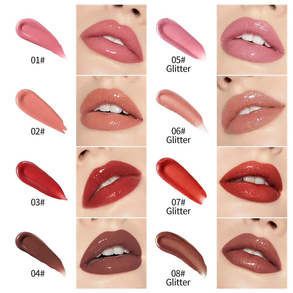 Long-lasting moisturizing easy to color nourishing press lipstick pearl fine flash rose fragrance mirror hydration lip honey