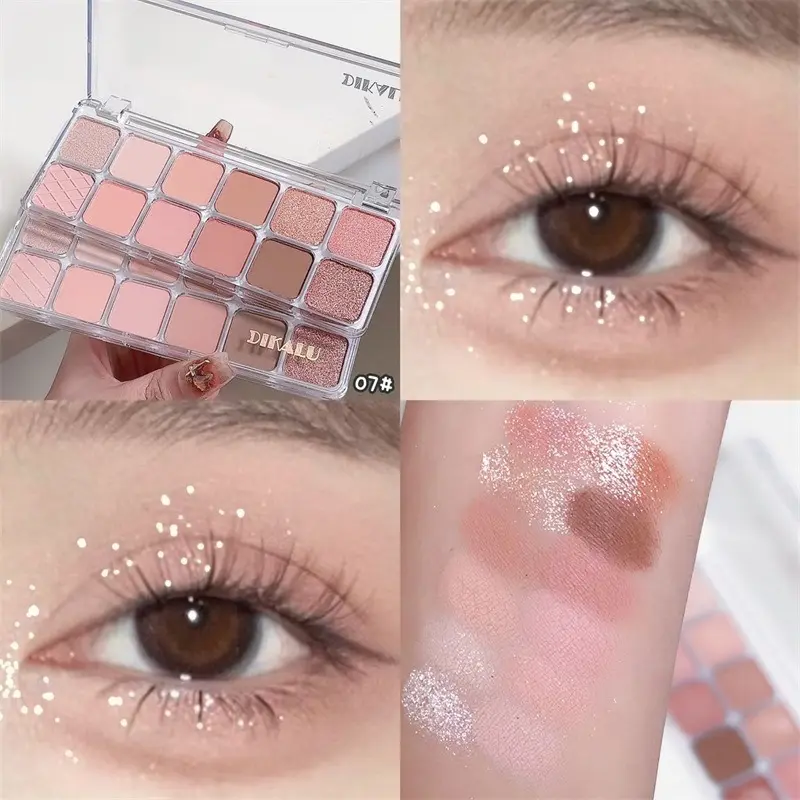 12 Color Eye Shadow Pallete Matte Pearl Eyeshadow Girl Beginner Makeup Nude Pink Eyeshadow Low Saturation All Matte Eye Pigment