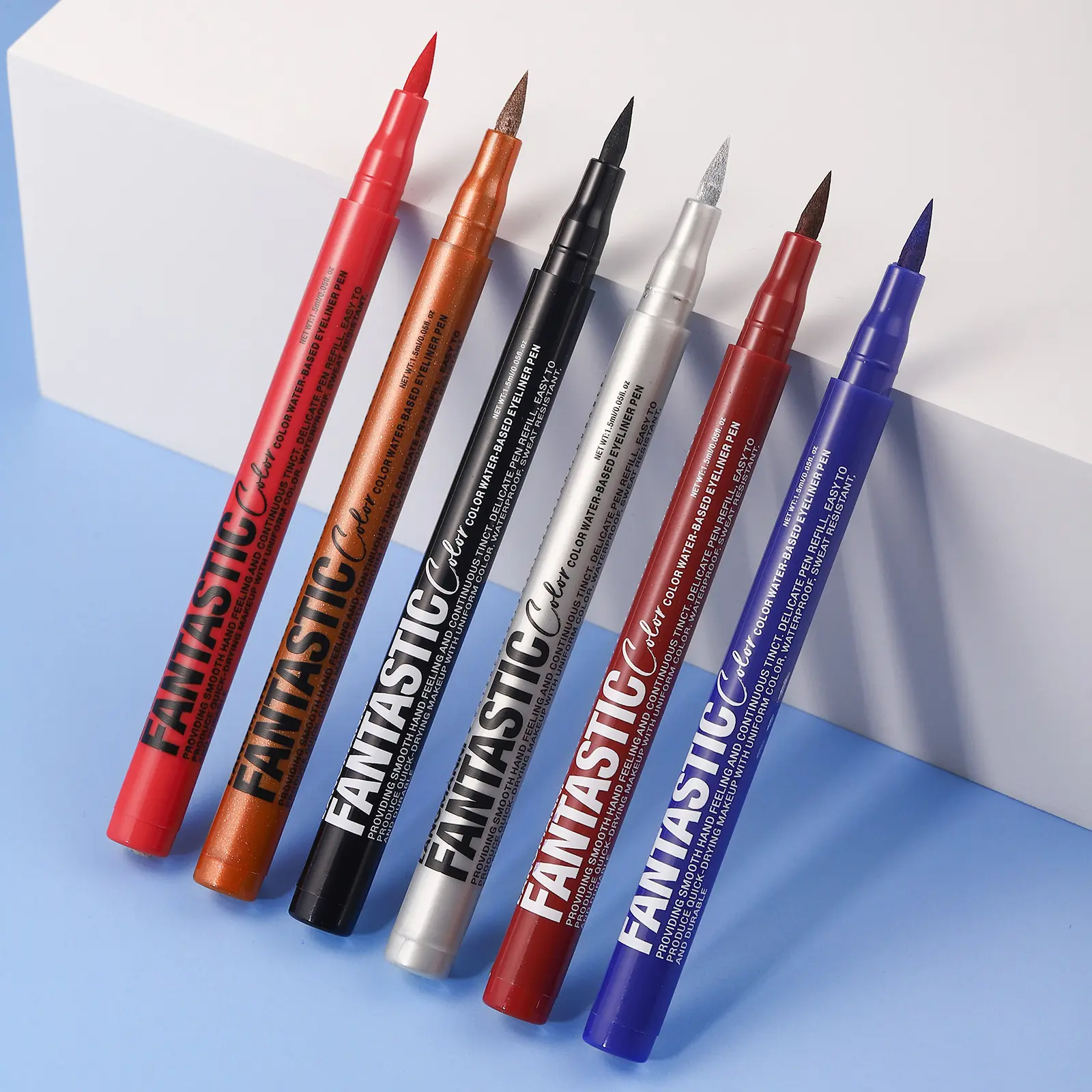 LANGMANNI 12-Color Matte Liquid Eyeliner Set – Quick-Dry, Smudge-Proof & Long-Lasting Wear for Bold Eye Looks