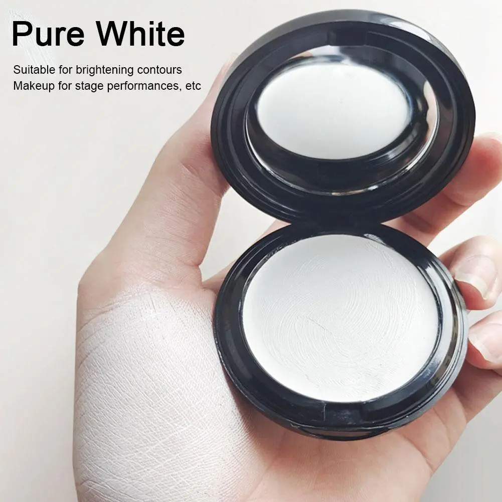 Goth White Makeup Foundation Cream Concealer Cosplay Make-Up Face Cream Face White Halloween Face Body Paint Zombie Clown W M7O6
