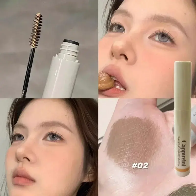 Natural Pigments Eyebrow Mascara Cream Lasting Eye Brow Tint Gel Liquid Paint Cocoa Brown Moss Green Color Professional Makeup