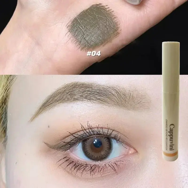 Natural Pigments Eyebrow Mascara Cream Lasting Eye Brow Tint Gel Liquid Paint Cocoa Brown Moss Green Color Professional Makeup
