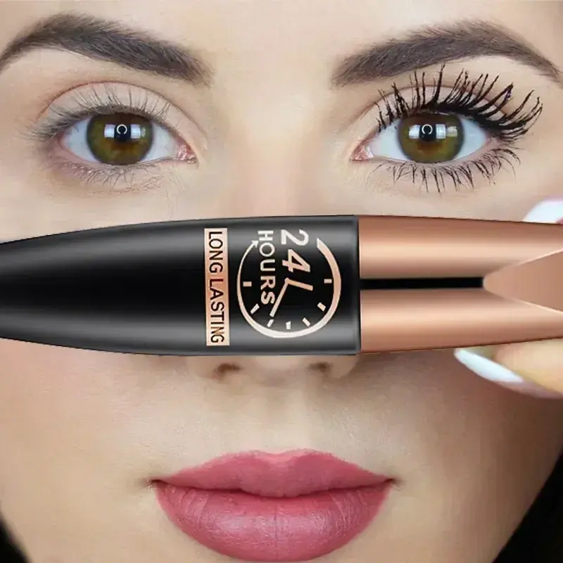 5D Waterproof Matte Mascara Lengthening Eyelashes Women's Make-up Waterproof Mascara Black Silk Fibre Mascara Makeup 2025 New