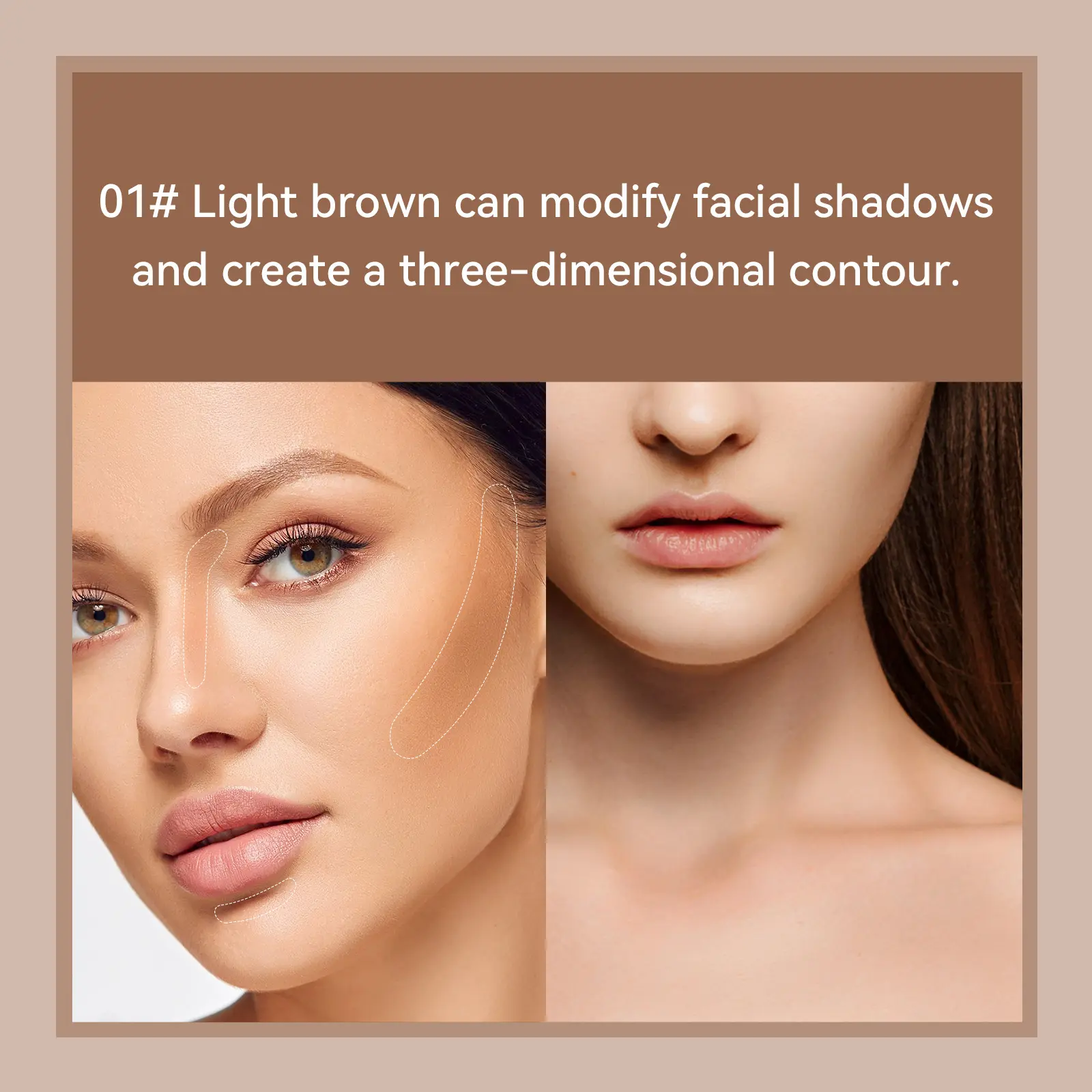 All-in-one Dual-headed Hairline Pen with Brush, Fast Covering Hair Root Facial Contouring,Fill Hair Color Hair Shadow Powder Pen