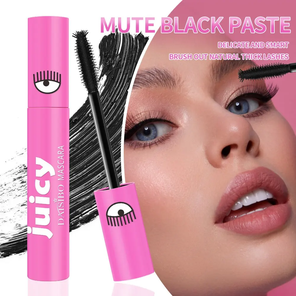 5D Bifurcated Head Mascara Cute Big Eyed Eyelash Extension Waterproof Adds Volume Lengthening And Thickening Curl Makeup