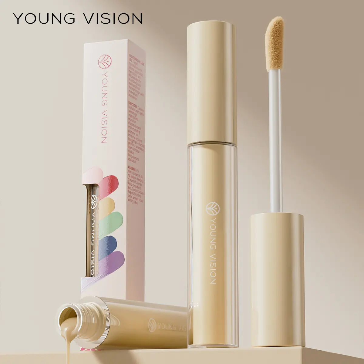 Yellow Orange Liquid Concealer Foundation Primer Base Facial Repair Dark Circles Corrector Skin Tone Purple Brighten Concealer