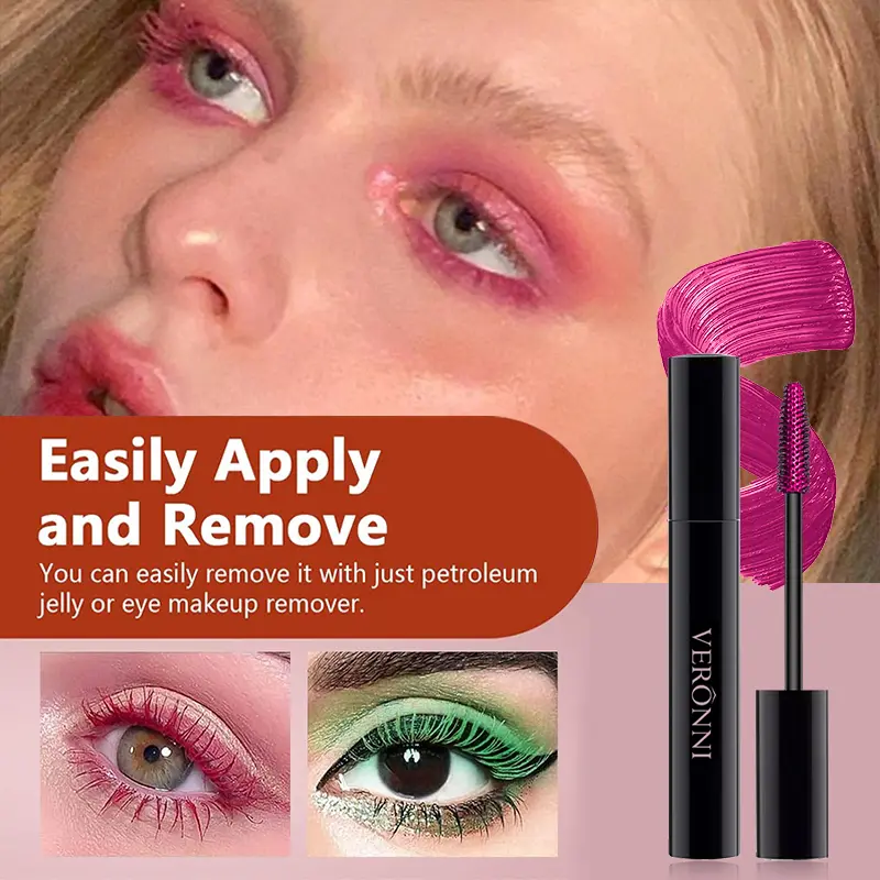 3D Mascara Lengthening Black Lash Eyelash Extension Eye Lashes Brush Beauty Makeup Long-wearing Gold Color Mascara
