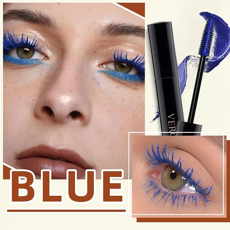 3D Mascara Lengthening Black Lash Eyelash Extension Eye Lashes Brush Beauty Makeup Long-wearing Gold Color Mascara