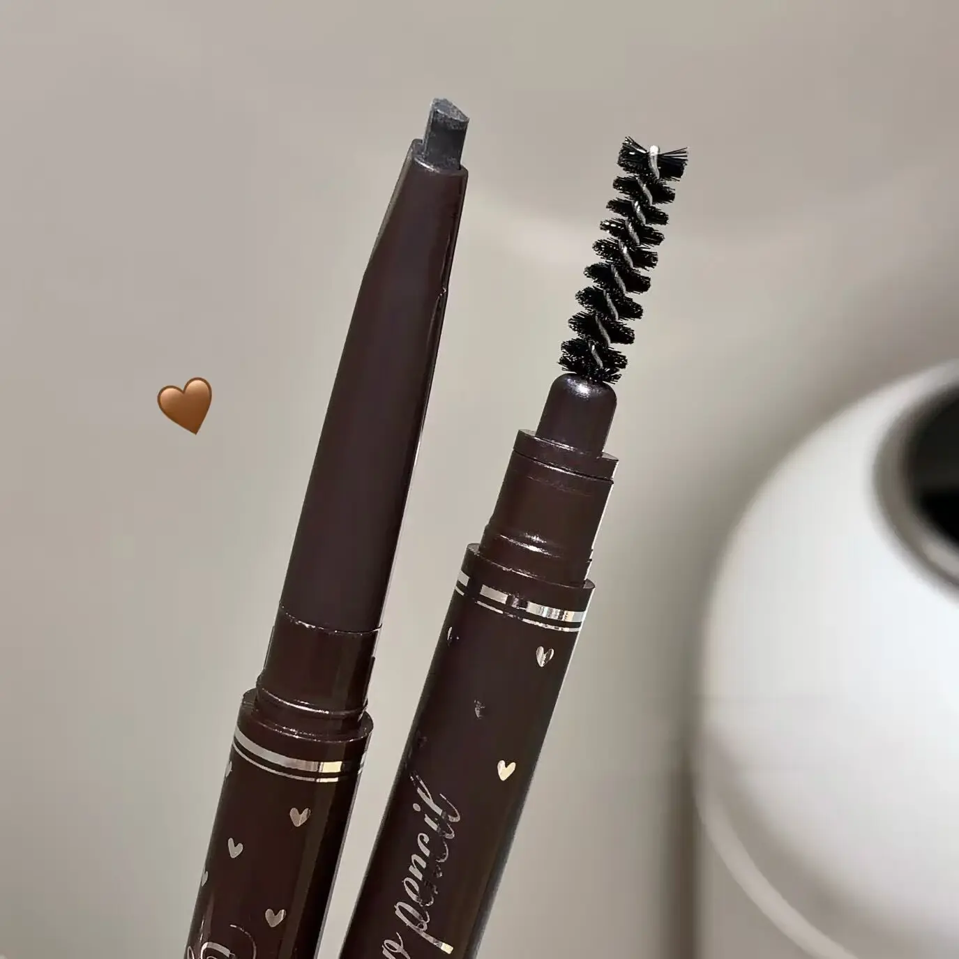 5 Colors Eyebrow Cosmetics Pencil Waterproof Double-head Eyebrow Tattoo Natural Enhancers Makeup Paint Eyebrow Pencil With Brush