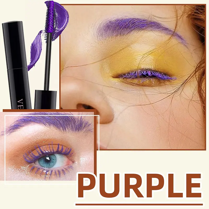 3D Mascara Lengthening Black Lash Eyelash Extension Eye Lashes Brush Beauty Makeup Long-wearing Gold Color Mascara