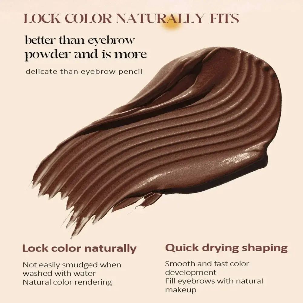 Eyebrow Powder Cream Waterproof Not Smudge Eyebrow Cream Long Lasting Color Rendering Smear-proof Makeup Wild Eyebrow Makeup