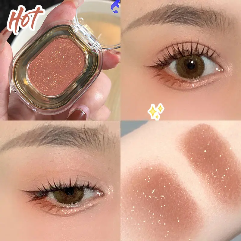 Rose Brown Monochrome Eyeshadow Palette 9 Colors Matte Grey Glitter Shadow Contouring Powder Pigment Eye Primer Beauty Makeup