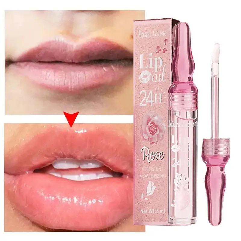 Long lasting water locking rose petals moisturize and nourish lips with lip gloss and lip oil