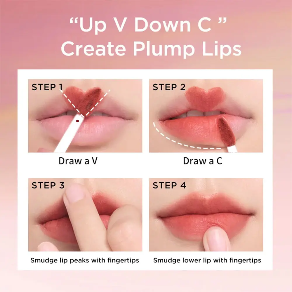6 Color Houndstooth Lip Mousse Velvet Matte & Non-Drying | Long-Lasting Liquid Lipstick Nude to Bold Shades Vegan & Cruelty-Free