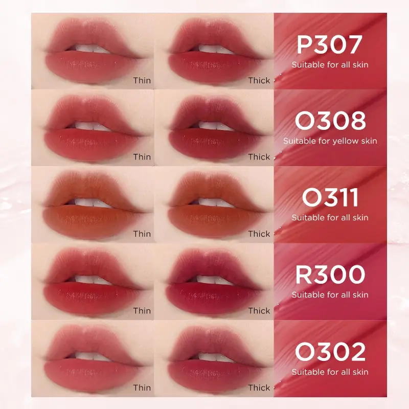 Colorkey Watery Matte Lipgloss Waterproof Non-stick Liquid Lipstick Lip Makeup 1.8g