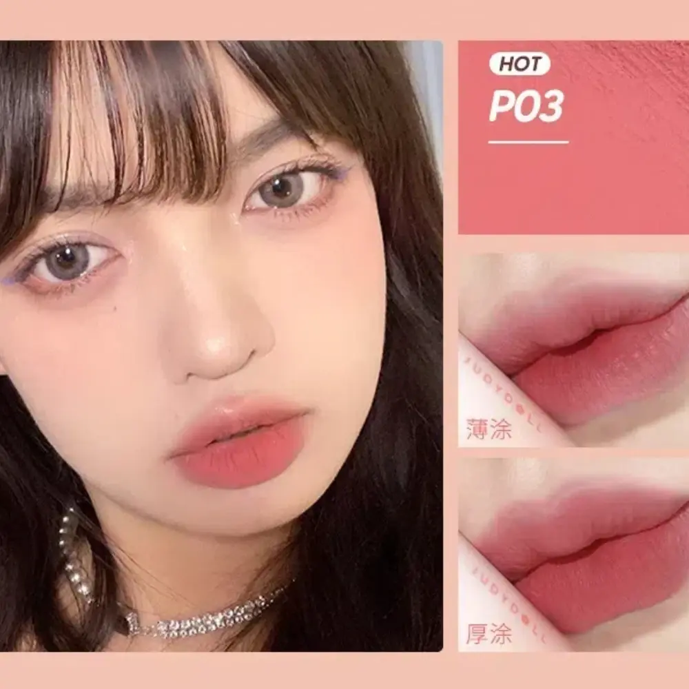 Judydoll Matte Milk Lip Mud Matte Smooth Silky Liquid Lipstick Waterproof Nude Long Lasting Easy to Wear Lip Gloss Makeup