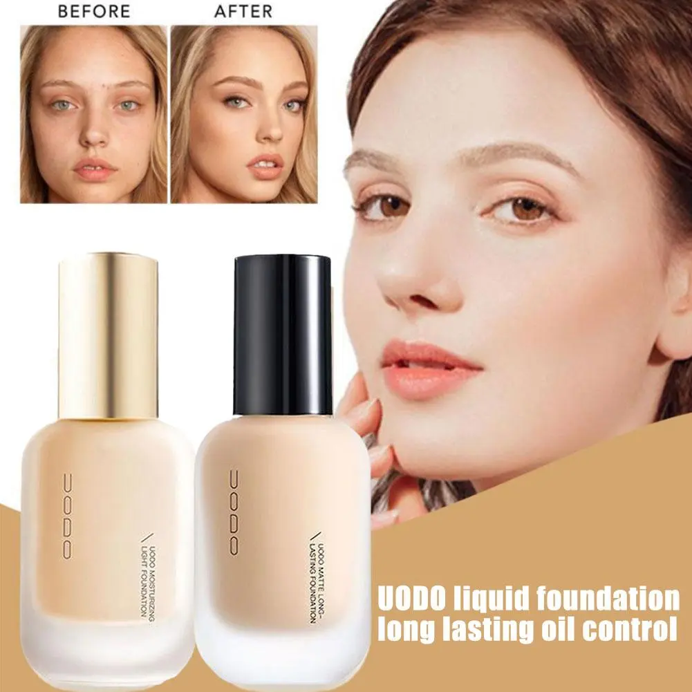 UODO Liquid Foundation Concealer Long-lasting BB Cream Waterproof Pore-minimizing Lasting Bright Dry To Oily Skin Care 30ml