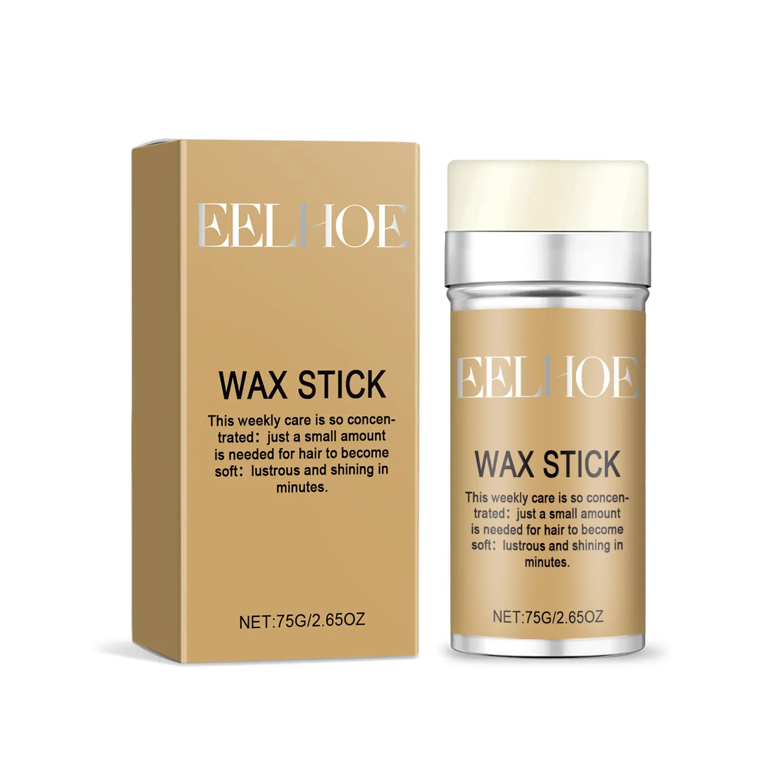 EELHOE Hair Wax Stick Long Lasting Hold Gel Cream Styling Hair Frizz Fixed Fluffy Broken Hair Fly aways Edge Frizz Hair Wax