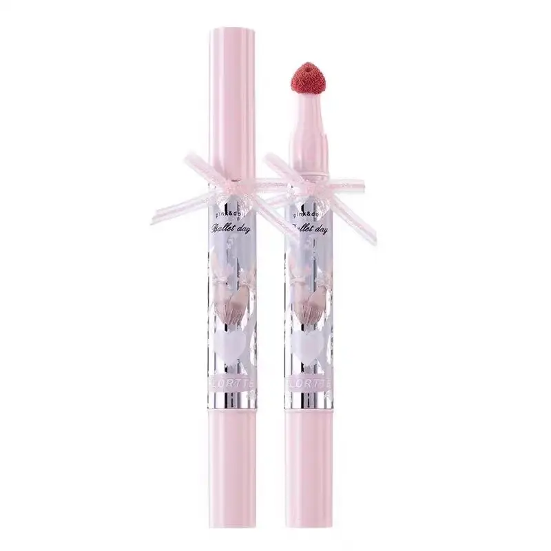 FLORTTE Air Cushion Lipstick Small Bow Film Lip Honey Lipstick Not Easy To Stick Cup Lip Glaze