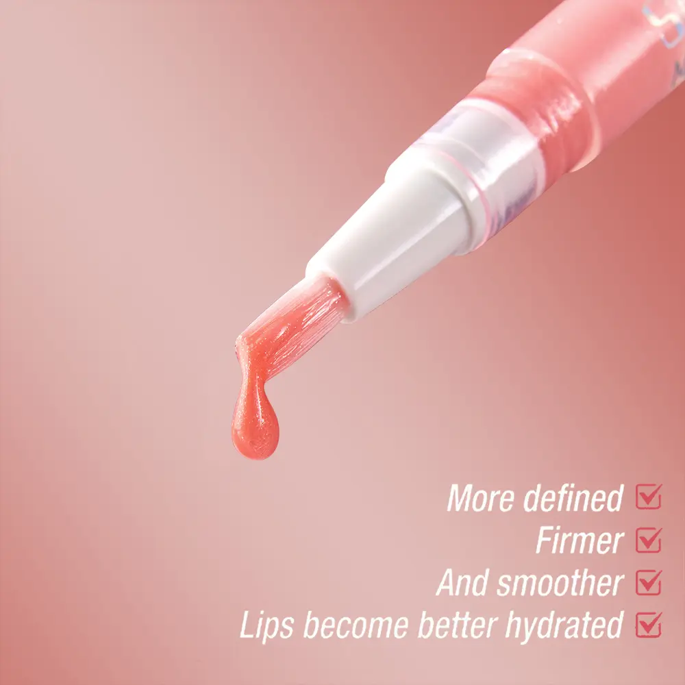 6-Color Fruity Honey Lip Gloss, Rotating Design, Pearlescent Lip Tint, Moisturizing Shimmering, Smooth Application for a Glossy