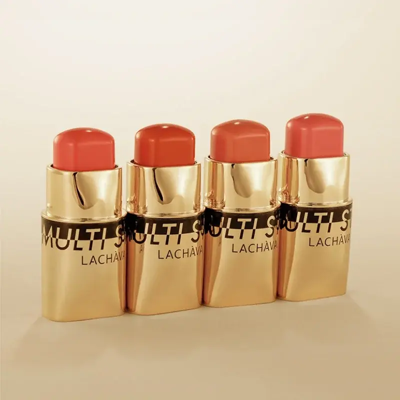 3-in-1 Multi-Use Makeup Blush Stick Waterproof  Blush Lip & Face & Eye Shadow Natural Brightening Beauty Stick