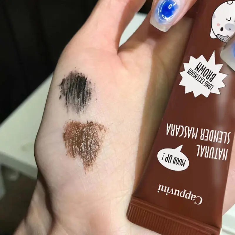Cappuvini Thick Slender Mascara Long-lasting Curling Waterproof And Non-smudge Eyelashes Eye Makeup Mascara