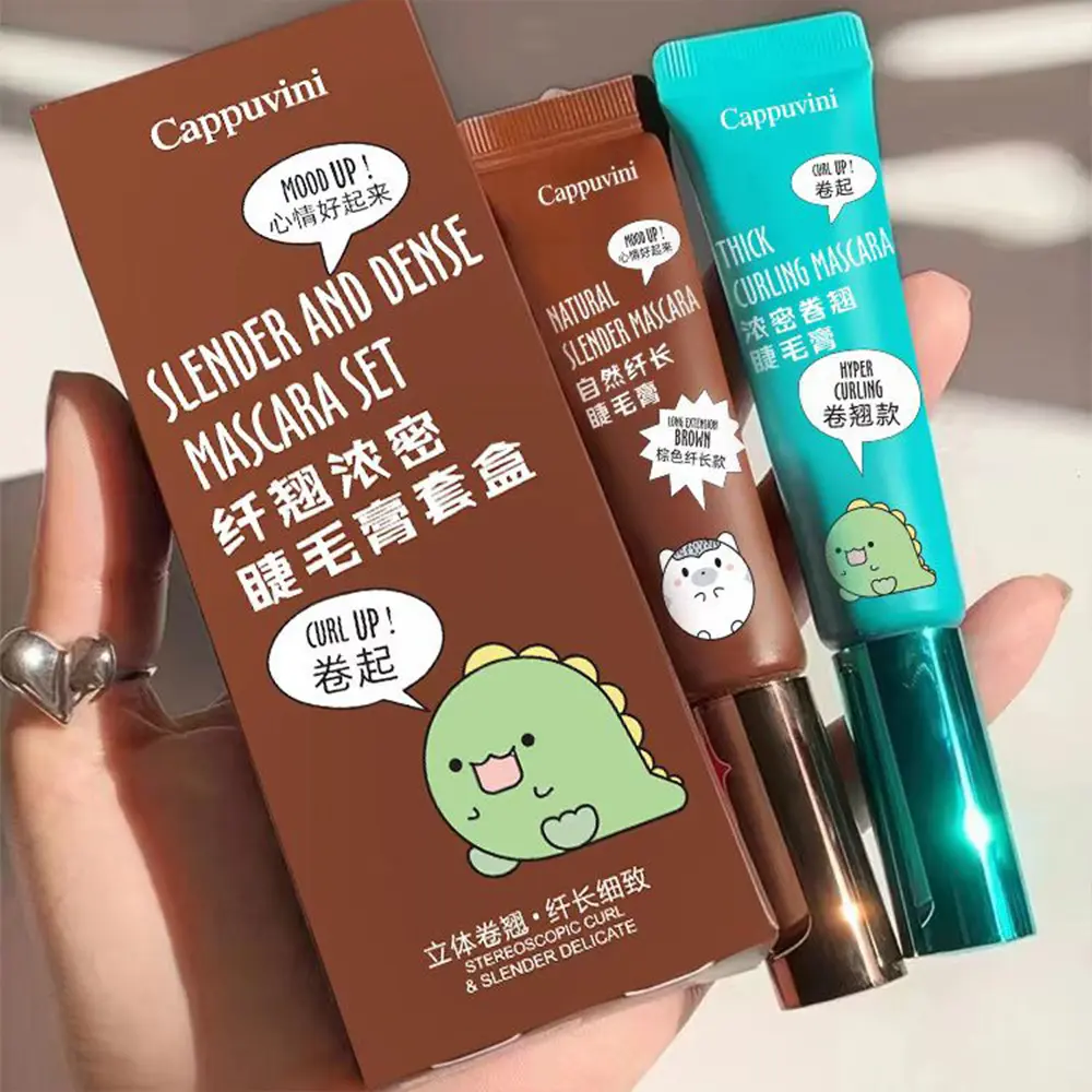 Cappuvini Thick Slender Mascara Long-lasting Curling Waterproof And Non-smudge Eyelashes Eye Makeup Mascara