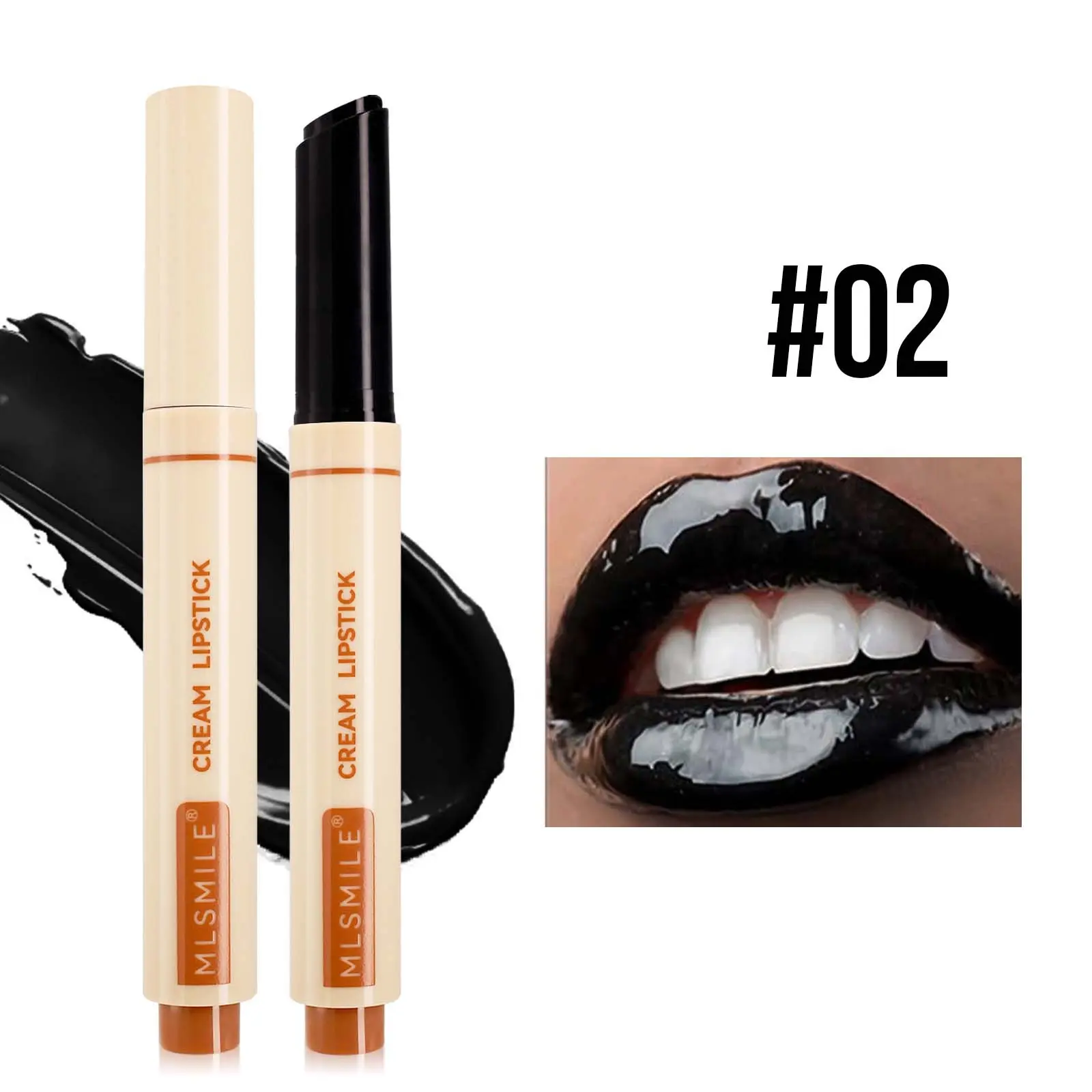 MLSMILE Press Lipstick 6 Color Mirror Water High-shine Gloss Lip Gloss Moisturizing Natural and Easy Color Solid Lip Balm